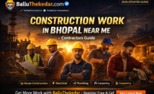 Construction work in Bhopal