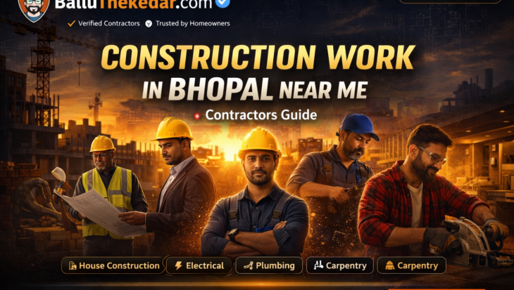 Construction work in Bhopal