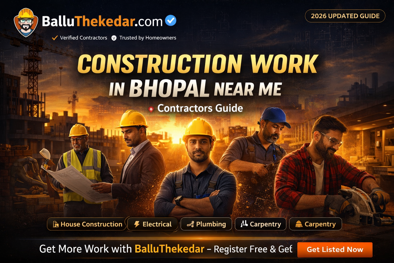 Construction work in Bhopal