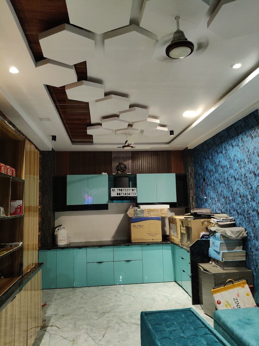 Harikripa Interior & Property | Modular Kitchen | Wallpaper | Plywood Store Betul
